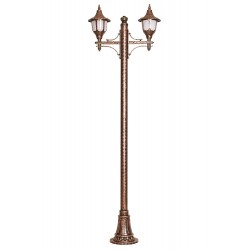 Modi Lighting BDR-68190-2BKR Kahverengi Boyalı Dış Mekan Aydınlatma E27 Çelik Boru ABS Polikarbon Cam 75x24cm
