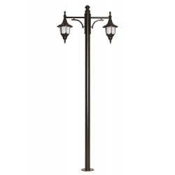 Modi Lighting BDR-68190-2BSY Siyah Boyalı Dış Mekan Aydınlatma E27 Çelik Boru ABS Polikarbon Cam 85x24cm