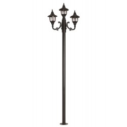 Modi Lighting BDR-68190-3BSY Siyah Boyalı Dış Mekan Aydınlatma E27 Çelik Boru ABS Polikarbon Cam 75cm