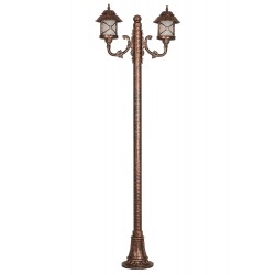 Modi Lighting BDR-68199-2BKR-M1 Kahverengi Boyalı Dış Mekan Aydınlatma E27 Çelik Boru ABS Polikarbon Cam 80x26cm