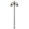 Modi Lighting BDR-68199-2BSY-M1 Siyah Boyalı Dış Mekan Aydınlatma E27 Çelik Boru ABS Polikarbon Cam 80x26cm