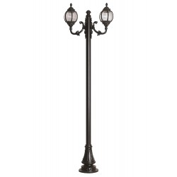 Modi Lighting BDR-68203-2BSY-M2 Siyah Boyalı Dış Mekan Aydınlatma E27 Çelik Boru ABS Akrilik Cam 80x26cm