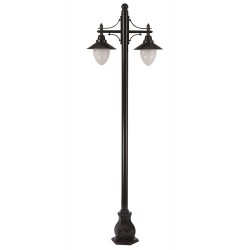 Modi Lighting BDR-68204-2BSY-M2 Siyah Boyalı Dış Mekan Aydınlatma E27 Çelik Boru ABS Akrilik Cam 80x36cm