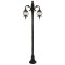 Modi Lighting BDR-68205-2BSY-M1 Siyah Boyalı Dış Mekan Aydınlatma E27 Çelik Boru ABS Akrilik Cam 80x25cm