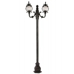 Modi Lighting BDR-68205-2BSY-M3 Siyah Boyalı Dış Mekan Aydınlatma E27 Çelik Boru ABS Akrilik Cam 80x25cm