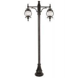 Modi Lighting BDR-68205-2BSY-M4 Siyah Boyalı Dış Mekan Aydınlatma E27 Çelik Boru ABS Akrilik Cam 90x25cm
