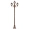 Modi Lighting BDR-68206-3BKR Kahverengi Boyalı Dış Mekan Aydınlatma E27 Çelik Boru ABS Polikarbon Cam 80cm
