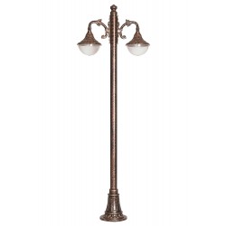 Modi Lighting BDR-68207-2BKR Kahverengi Boyalı Dış Mekan Aydınlatma E27 Çelik Boru ABS Polikarbon Cam 80x27cm