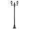 Modi Lighting BDR-68208-2BSY-M1 Siyah Boyalı Dış Mekan Aydınlatma E27 Çelik Boru ABS Polikarbon Cam 70x18cm