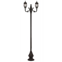 Modi Lighting BDR-68208-2BSY-M2 Siyah Boyalı Dış Mekan Aydınlatma E27 Çelik Boru ABS Polikarbon Cam 70x18cm