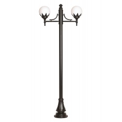 Modi Lighting BDR-68209-2BSY-M1 Siyah Boyalı Dış Mekan Aydınlatma E27 Çelik Boru ABS Polietilen Cam 90x25cm