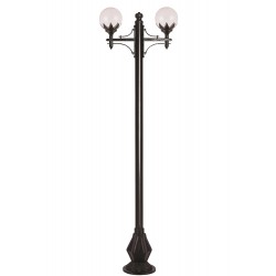 Modi Lighting BDR-68209-2BSY-M2 Siyah Boyalı Dış Mekan Aydınlatma E27 Çelik Boru ABS Polietilen Cam 80x25cm
