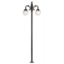 Modi Lighting BDR-68209-2BSY-M3 Siyah Boyalı Dış Mekan Aydınlatma E27 Çelik Boru ABS Polietilen Cam 80x25cm