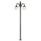 Modi Lighting BDR-68209-2BSY-M3 Siyah Boyalı Dış Mekan Aydınlatma E27 Çelik Boru ABS Polietilen Cam 80x25cm
