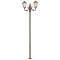 Modi Lighting BDR-68210-2BKR Kahverengi Boyalı Dış Mekan Aydınlatma E27 Çelik Boru ABS Polikarbon Cam 80x23cm