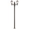 Modi Lighting BDR-68210-2BSY-M2 Siyah Boyalı Dış Mekan Aydınlatma E27 Çelik Boru ABS Polikarbon Cam 80x23cm