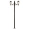 Modi Lighting BDR-68210-2BSY-M3 Siyah Boyalı Dış Mekan Aydınlatma E27 Çelik Boru ABS Polikarbon Cam 85x23cm