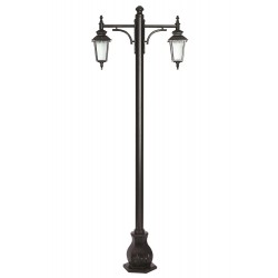 Modi Lighting BDR-68211-2BSY-M2 Siyah Boyalı Dış Mekan Aydınlatma E27 Çelik Boru ABS Cam 85x18cm
