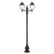 Modi Lighting BDR-68212-2BSY-M1 Siyah Boyalı Dış Mekan Aydınlatma E27 Çelik Boru ABS Polikarbon Cam 90x30cm