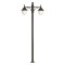 Modi Lighting BDR-68212-BSY-M3 Siyah Boyalı Dış Mekan Aydınlatma E27 Çelik Boru ABS Polikarbon Cam 95x30cm