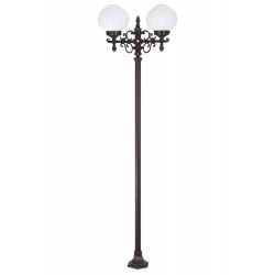 Modi Lighting BDR-68214-2BSY-M4 Siyah Boyalı Dış Mekan Aydınlatma E27 Çelik Boru ABS Akrilik Cam 50x22cm