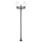 Modi Lighting BDR-68214-2BSY-M5 Siyah Boyalı Dış Mekan Aydınlatma E27 Çelik Boru ABS Akrilik Cam 50x20cm