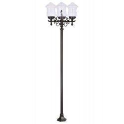 Modi Lighting BDR-68214-4BSY-M1 Siyah Boyalı Dış Mekan Aydınlatma E27 Çelik Boru ABS Akrilik Cam 50cm