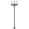 Modi Lighting BDR-68214-4BSY-M1 Siyah Boyalı Dış Mekan Aydınlatma E27 Çelik Boru ABS Akrilik Cam 50cm
