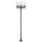Modi Lighting BDR-68214-4BSY-M2 Siyah Boyalı Dış Mekan Aydınlatma E27 Çelik Boru ABS Akrilik Cam 50cm