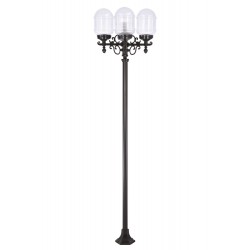 Modi Lighting BDR-68214-4BSY-M3 Siyah Boyalı Dış Mekan Aydınlatma E27 Çelik Boru ABS Akrilik Cam 50cm