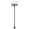 Modi Lighting BDR-68214-4BSY-M3 Siyah Boyalı Dış Mekan Aydınlatma E27 Çelik Boru ABS Akrilik Cam 50cm