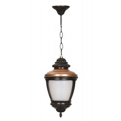 Modi Lighting BFE-68011-BSY-OP Kahverengi/Siyah Boyalı Dış Mekan Aydınlatma E27 Aluminyum Polikarbon Cam 26cm
