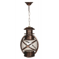 Modi Lighting BFE-68048-BKR Kahverengi Boyalı Dış Mekan Aydınlatma E27 Aluminyum Polikarbon Cam 22cm