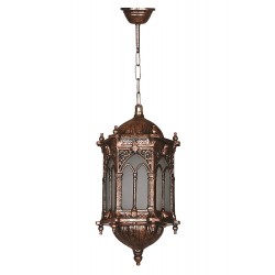 Modi Lighting BFE-68051-BKR-M1-OP Kahverengi Boyalı Dış Mekan Aydınlatma E27 Aluminyum Polikarbon Cam 20cm
