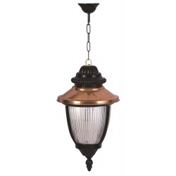Modi Lighting BFE-68055-BSY Kahverengi/Siyah Boyalı Dış Mekan Aydınlatma E27 Aluminyum Polikarbon Cam 25cm