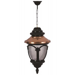 Modi Lighting BFE-68057-BSY Kahverengi/Siyah Boyalı Dış Mekan Aydınlatma E27 Aluminyum Polikarbon Cam 25cm