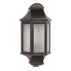 Modi Lighting BFE-68068-BSY-OP Siyah Boyalı Dış Mekan Aydınlatma E27 Aluminyum Polikarbon Cam 17x10cm