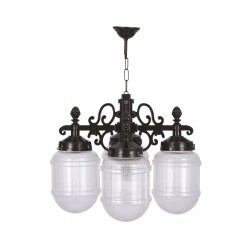 Modi Lighting BFE-68193-4BSY Siyah Boyalı Dış Mekan Aydınlatma E27 ABS Akrilik Cam 55cm