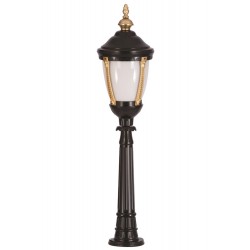 Modi Lighting BSU-68003-SOP-B Sarı/Siyah Boyalı Dış Mekan Aydınlatma E27 Aluminyum Polikarbon Cam 30cm