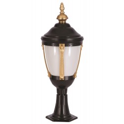 Modi Lighting BSU-68003-SOP-K Sarı/Siyah Boyalı Dış Mekan Aydınlatma E27 Aluminyum Polikarbon Cam 30cm