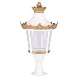 Modi Lighting BSU-68008-BBY Beyaz/Sarı Boyalı Dış Mekan Aydınlatma E27 Aluminyum Akrilik Cam 50cm