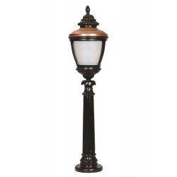 Modi Lighting BSU-68011-BSY-BOP Kahverengi/Siyah Boyalı Dış Mekan Aydınlatma E27 Aluminyum Polikarbon Cam 26cm