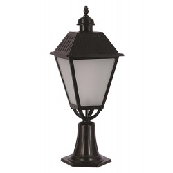 Modi Lighting BSU-68022-BSY-OP Siyah Boyalı Dış Mekan Aydınlatma E27 Aluminyum Döküm Dip Cam 35cm