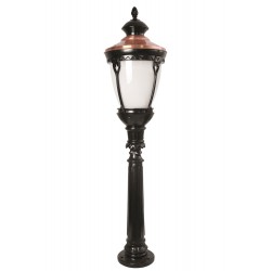 Modi Lighting BSU-68026-BSY-BOP Kahverengi/Siyah Boyalı Dış Mekan Aydınlatma E27 Aluminyum Polikarbon Cam 30cm