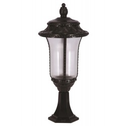 Modi Lighting BSU-68027-BSY-K Siyah Boyalı Dış Mekan Aydınlatma E27 Aluminyum Akrilik Cam 28cm
