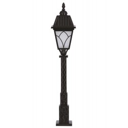 Modi Lighting BSU-68038-BSY-M1-OP Siyah Boyalı Dış Mekan Aydınlatma E27 Aluminyum Cam 23cm