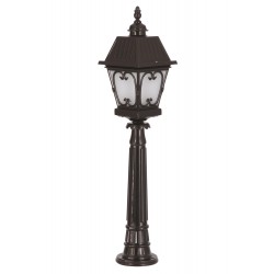 Modi Lighting BSU-68040-BSY-M1-OP Siyah Boyalı Dış Mekan Aydınlatma E27 Aluminyum Cam 23cm