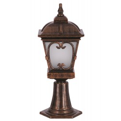 Modi Lighting BSU-68044-BKR-OP Kahverengi Boyalı Dış Mekan Aydınlatma E27 Aluminyum Cam 23cm