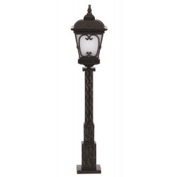 Modi Lighting BSU-68044-BSY-M2-OP Siyah Boyalı Dış Mekan Aydınlatma E27 Aluminyum Cam 23cm