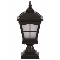 Modi Lighting BSU-68045-BSY-M1-OP Siyah Boyalı Dış Mekan Aydınlatma E27 Aluminyum Cam 23cm